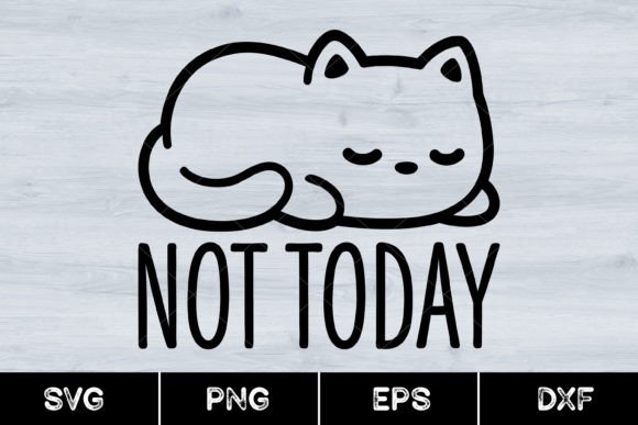 Funny Cat Lover, Not Today SVG Design Review