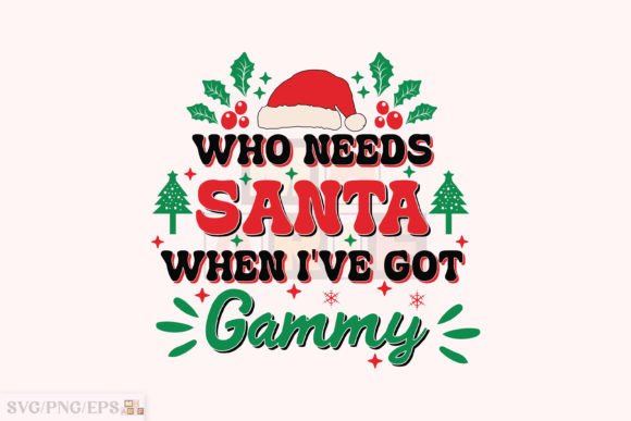Funny Christmas Gammy Kid SVG Design – A Cheerful Fit for Holiday Embroidery