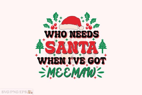 Funny Christmas Meemaw Kid SVG Design Review