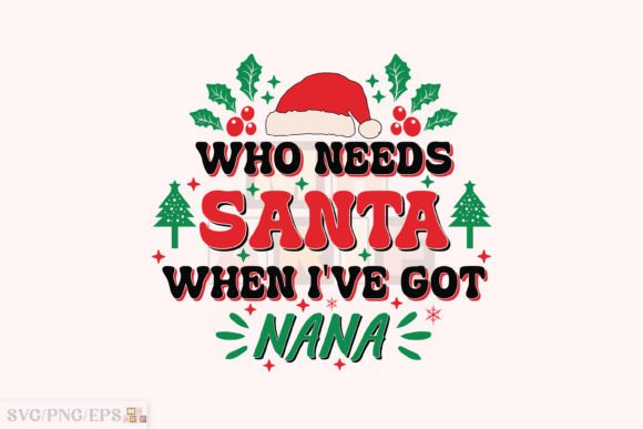 Funny Christmas Nana Kid SVG Design Review