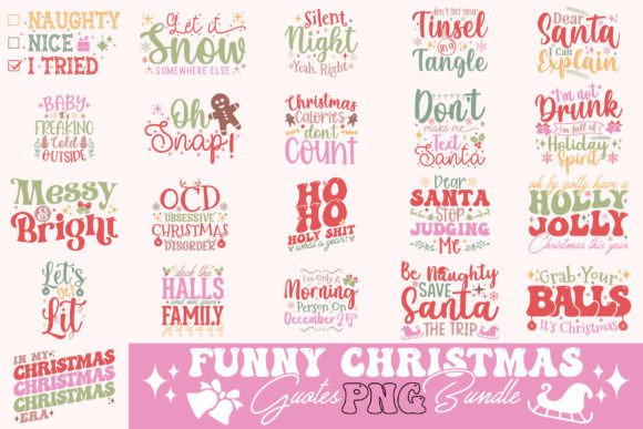Funny Christmas Quotes PNG Bundle: A Designer’s Real-World Review