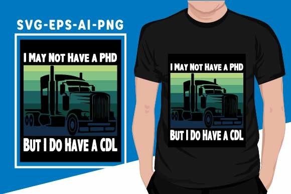 Funny Trucker Design for Men Women CDL: A Real Embroidery Test Run